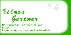 vilmos gertner business card